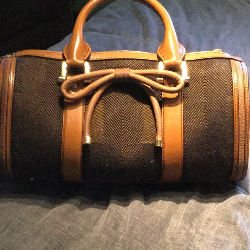 Tweed burberry bag